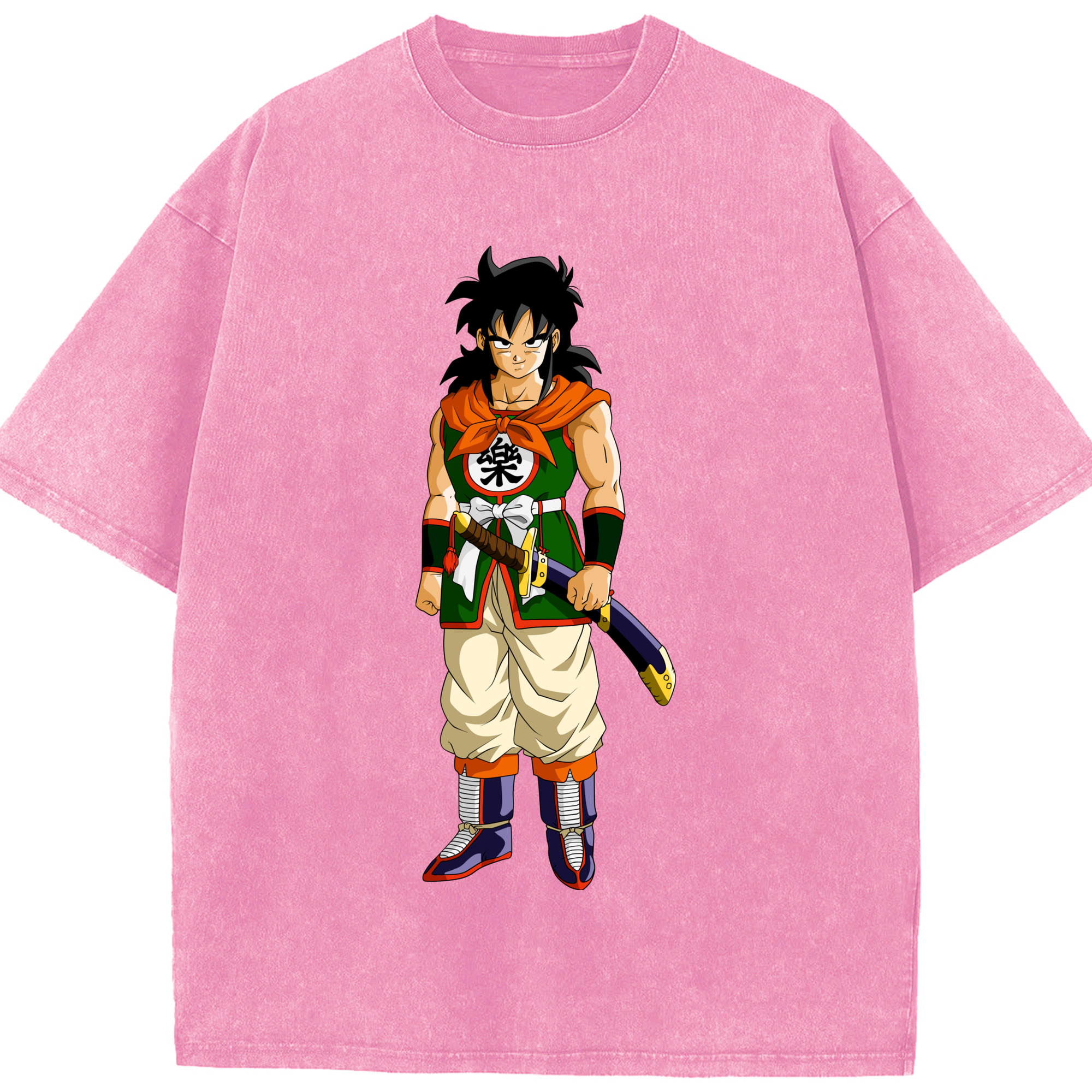 （画像用） ドラゴンボール ヤムチャ DRAGON BALL Yamcha 綿100% ヴィンテージ風 半袖Tシャツ（フロントプリント）